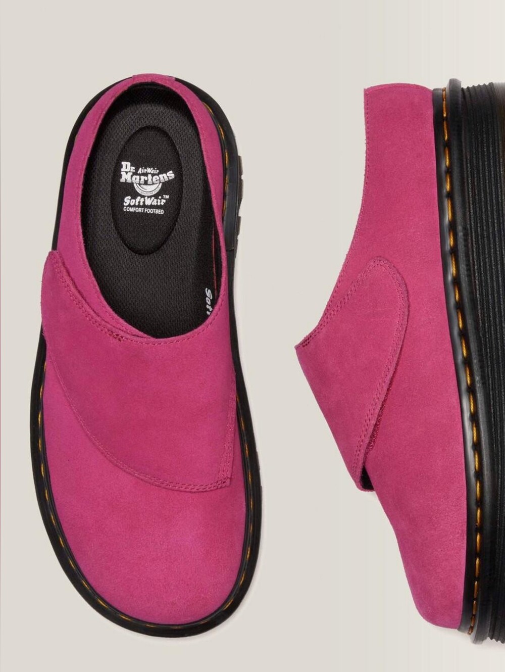 Dr. Martens Unisex Zebzag Anywair Suede Mules